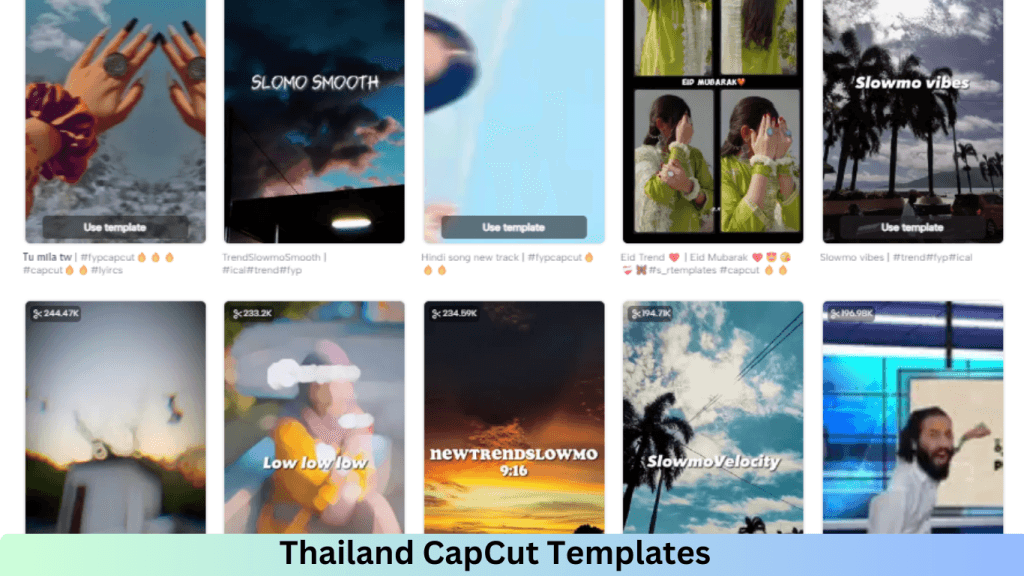 Thailand CapCut Templates